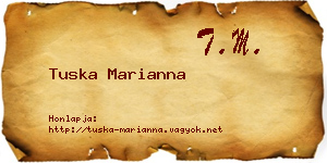 Tuska Marianna névjegykártya